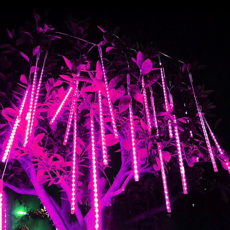 LED Meteor Shower Fairy String Garland Curtain Lights