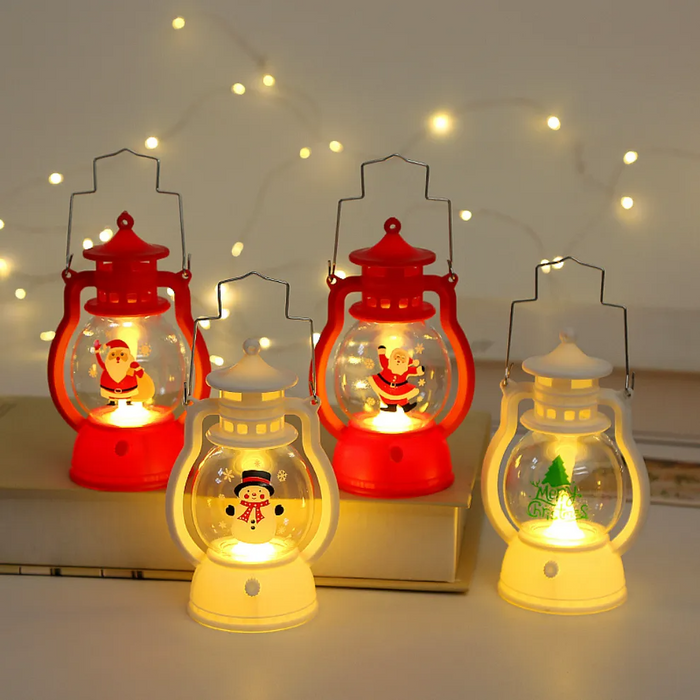 Lampe lanterne décorative de Noël à LED