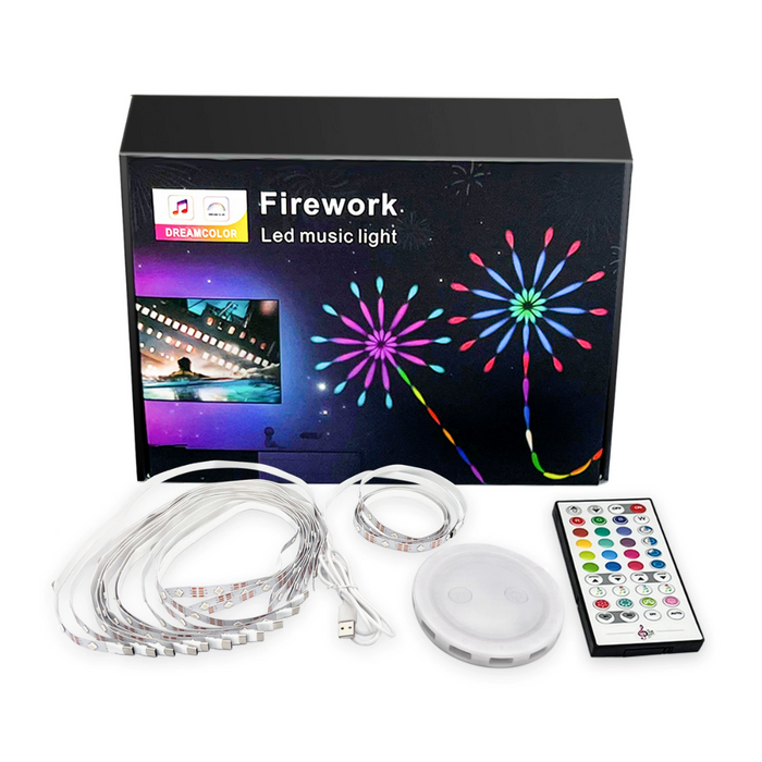 Feux d'artifice intelligents Lumières LED RVB colorées