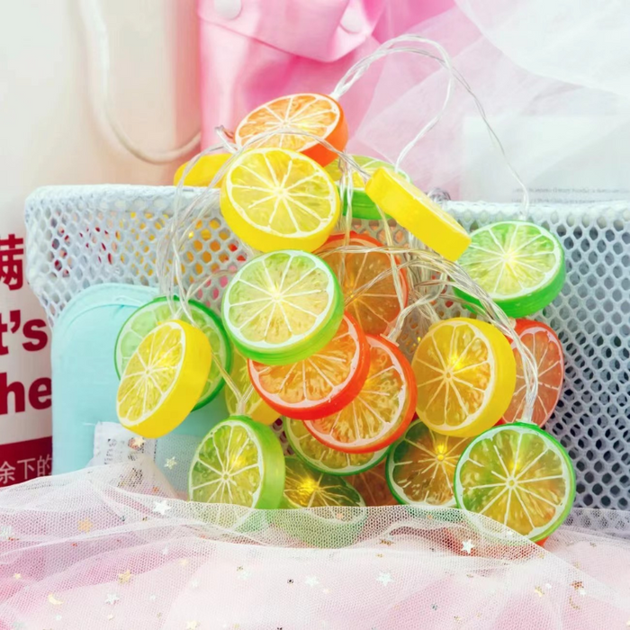 Guirlande lumineuse LED en forme de tranche de citron (USB)
