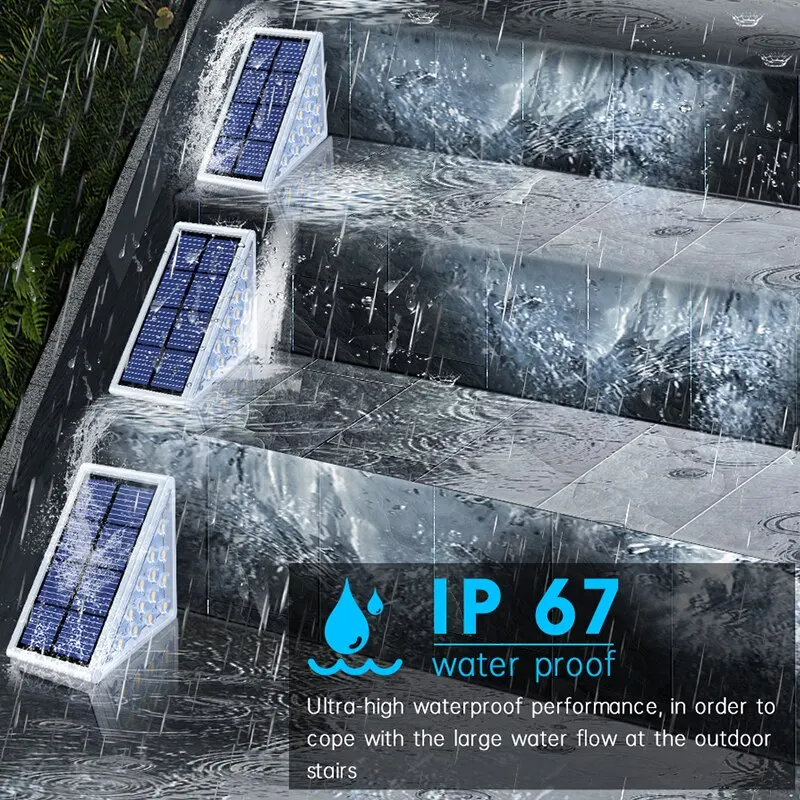 Solar LED Stair Step Lamp 2 pack