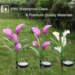Load image into Gallery viewer, Artificial Lilies Waterproof LED Solar Garden Light
