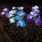 Load image into Gallery viewer, Led Hydrangea Rose Solar Garden Lights
