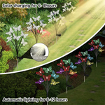 Load image into Gallery viewer, Solar Powered Butterfly Lawn Lights with 6/8/10heads
