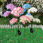 Load image into Gallery viewer, Led Hydrangea Rose Solar Garden Lights
