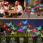 Load image into Gallery viewer, Solar Powered Butterfly Lawn Lights with 6/8/10heads
