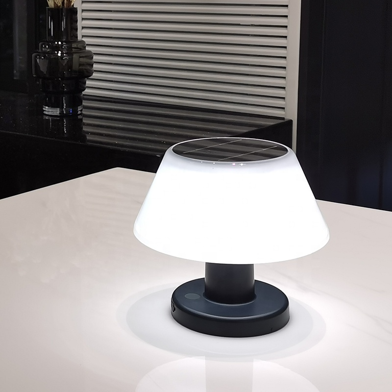 Modern Outdoor Home Garden Solar Table Lamp