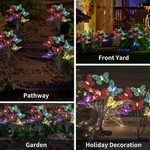 Load image into Gallery viewer, Solar Powered Butterfly Lawn Lights with 6/8/10heads
