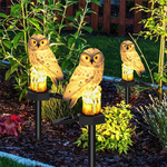 Load image into Gallery viewer, Solar Owl Flame Lantern
