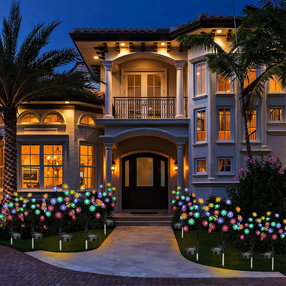 Solar Powered Flower Lamp Garden Lights