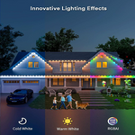 Load image into Gallery viewer, Permanent Smart Outdoor Multicolor LED Lights - 100 FT - 72 Lights
