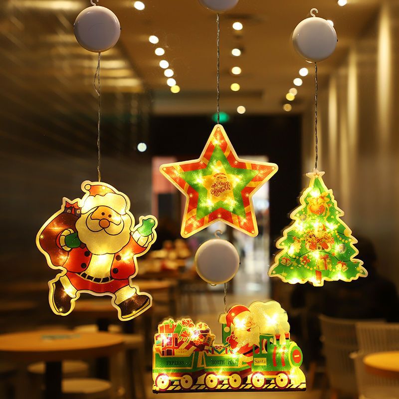 Christmas Suction Cup Pendent Lights