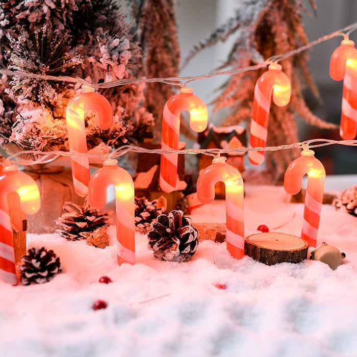 Guirlande lumineuse de Noël en canne à sucre